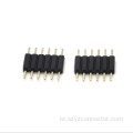 2.0mm 피치 핀 헤더 커넥터 단일 행 직선 SQ0.5mm H5.5mm 3 배 층 플라스틱 1*6p